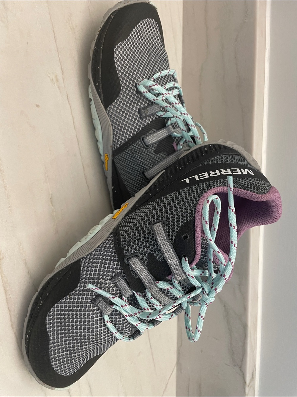 Merrell Women's Gray, Mint & Purple Trail Sneakers